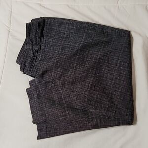 Women's Investments pants, black plaid with front pockets